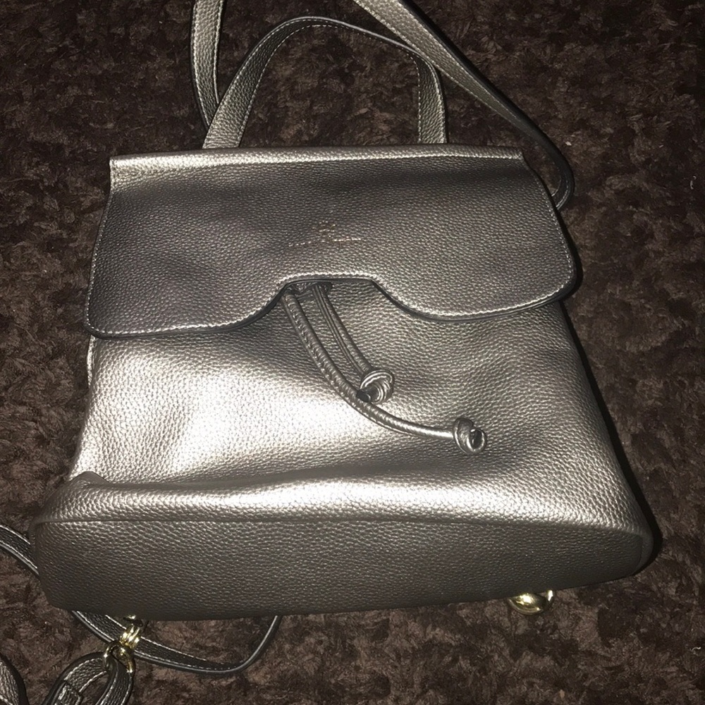 Convertible backpack in gray color - Picture 3 of 8